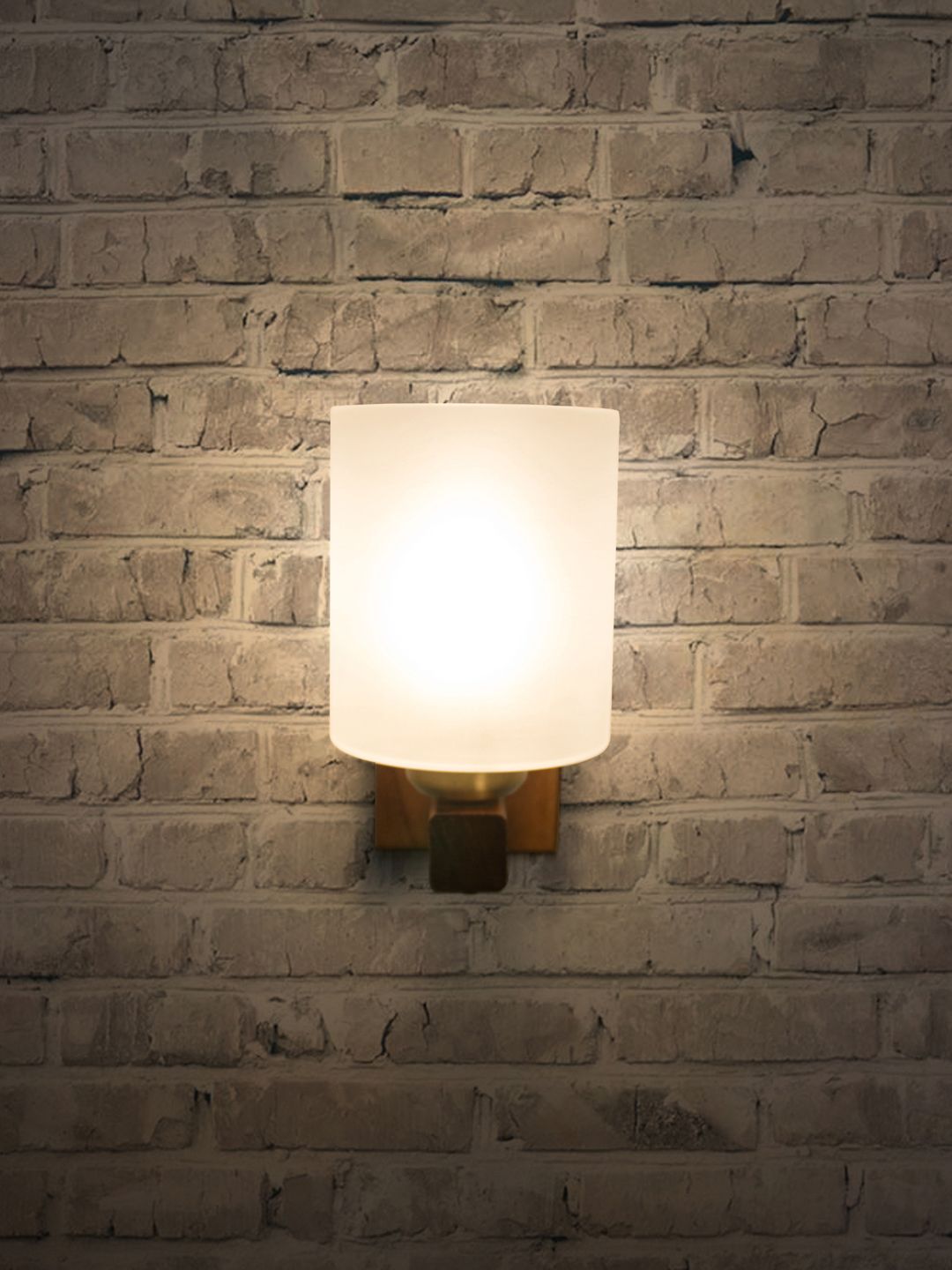 Fos Lighting Brown Solid Wallchiere Price in India