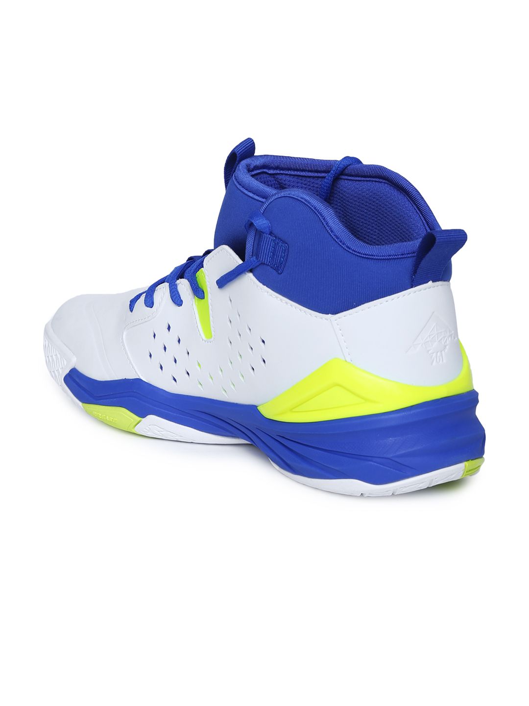 M's Signature Basketball Shoes 361° Buy 361 Degree Men White Mid-Top Basketball Shoes - Sports Shoes
