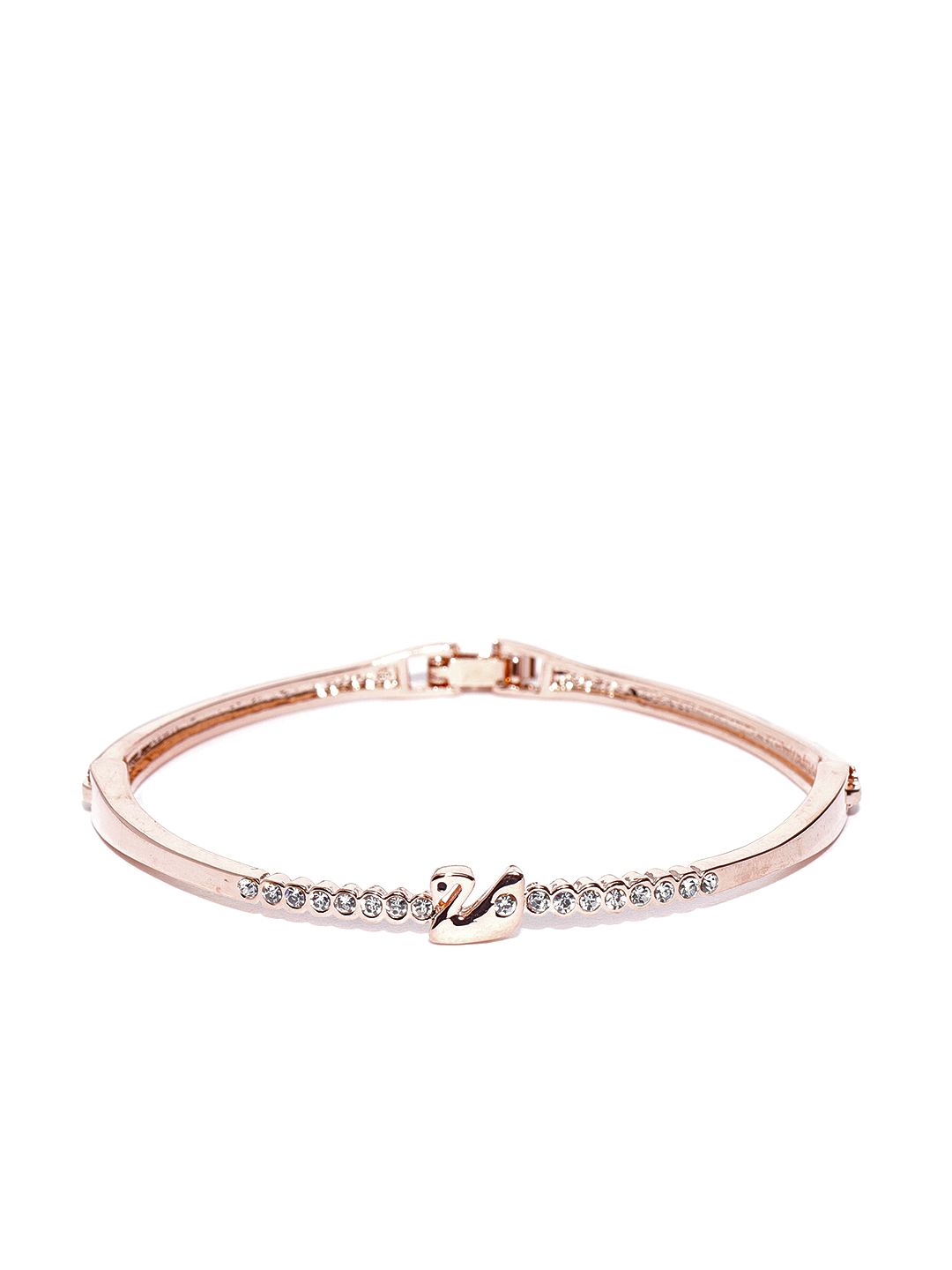 Jewels Galaxy Rose Gold-Plated Handcrafted Bangle-Style Bracelet Price in India