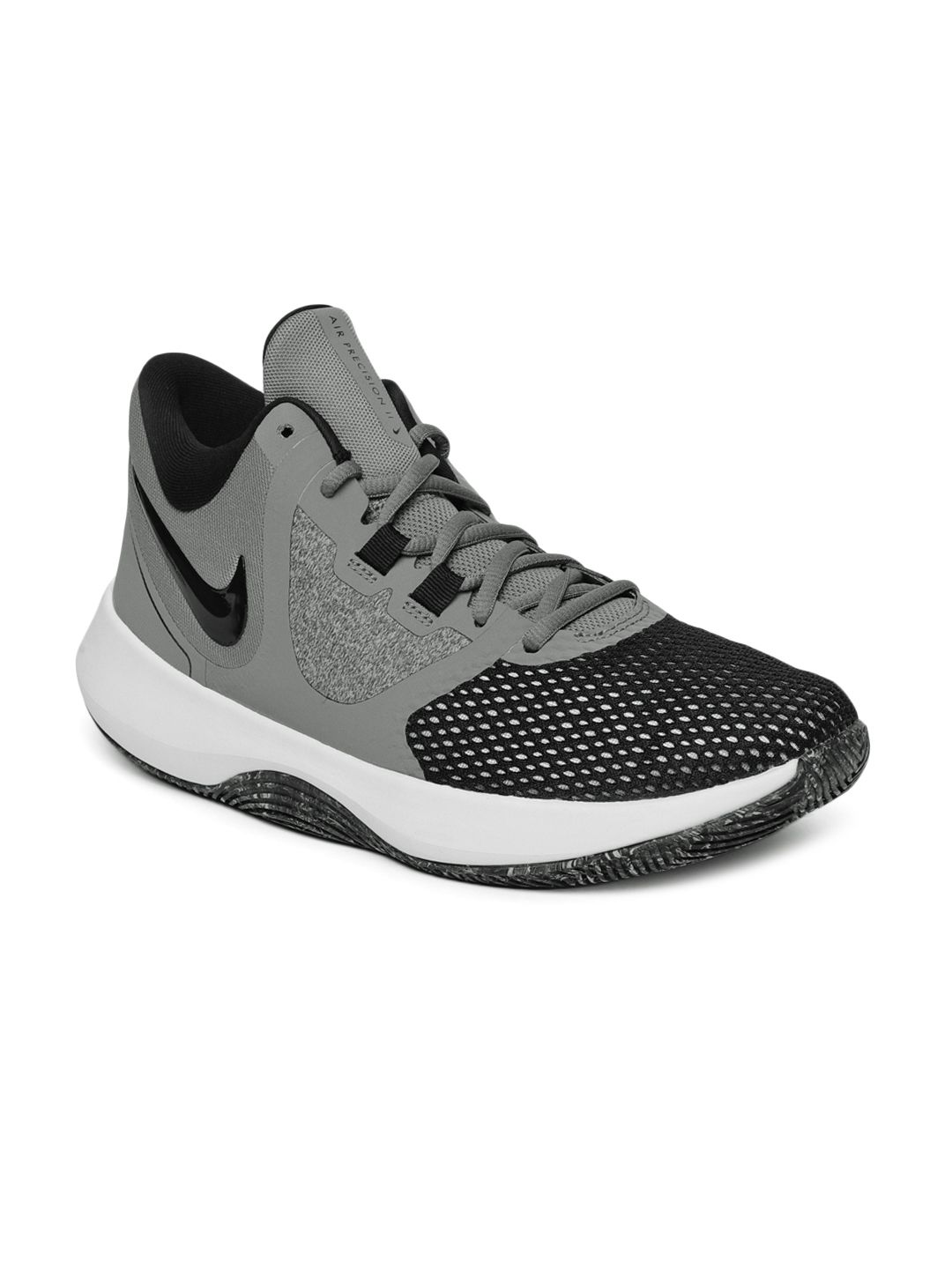 Nike Men Black AIR PRECISION II Mid Top Basketball Shoes Nike Men Black AIR PRECISION II Mid Top Basketball Shoes