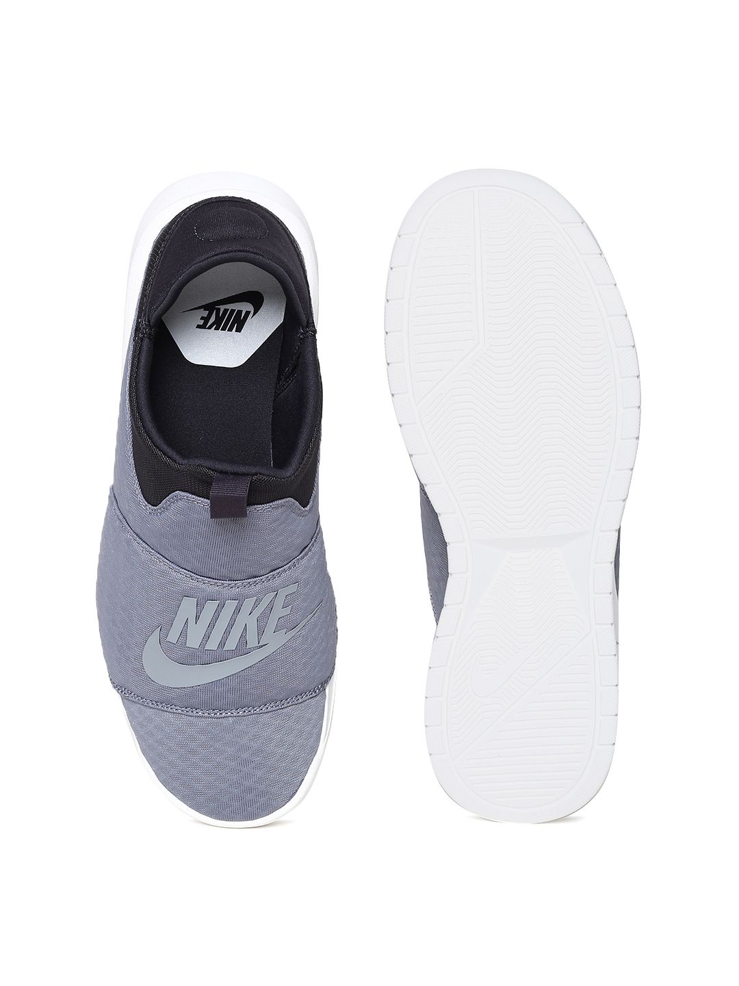 nike benassi slip wolf grey