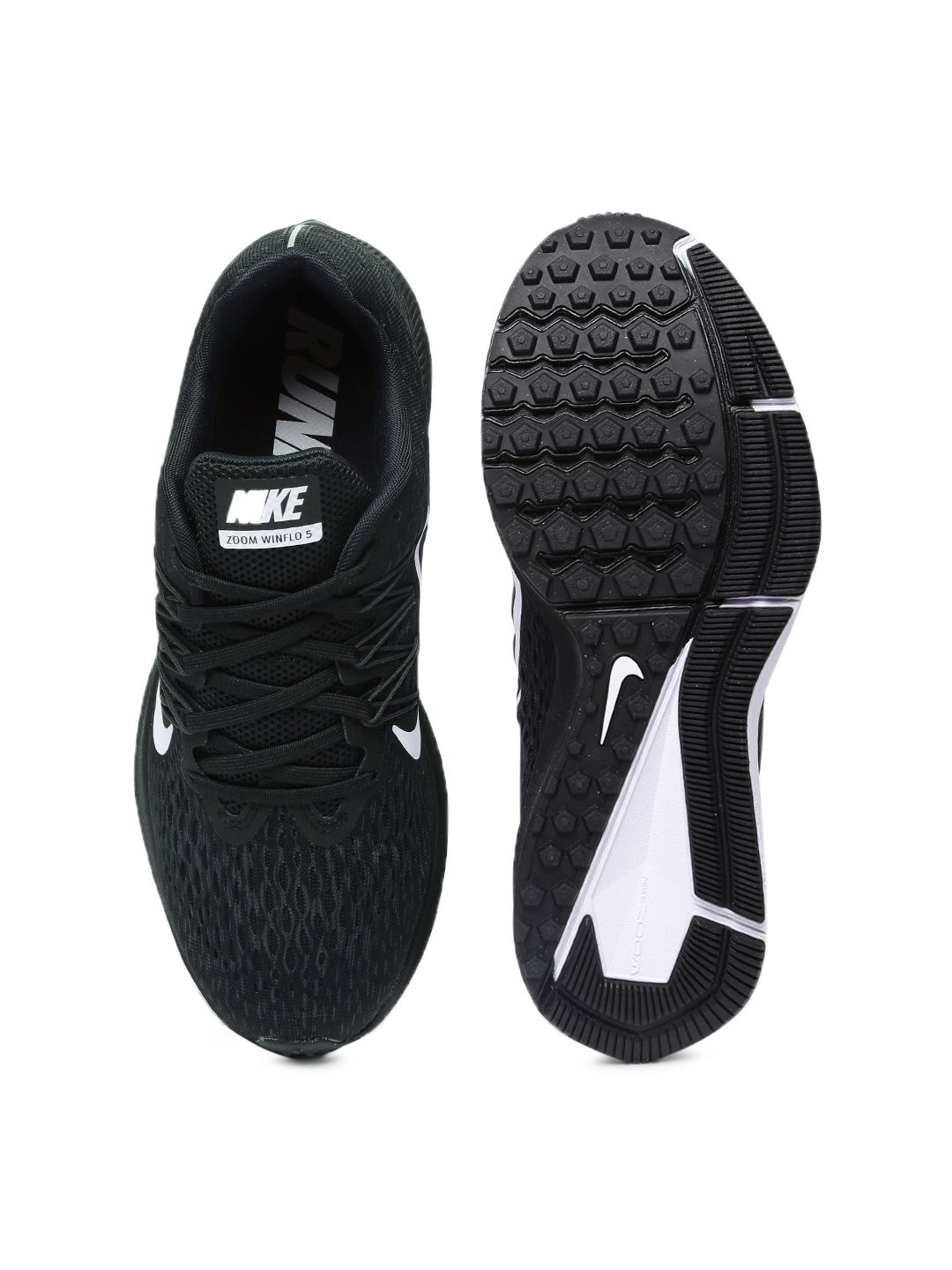 nike zoom winflo 5 women's black and gold