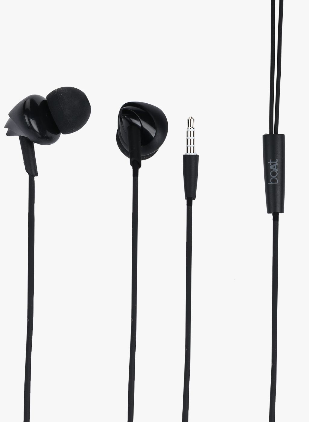 boAt BassHeads 100 In-Ear Earphones with Mic (Black)