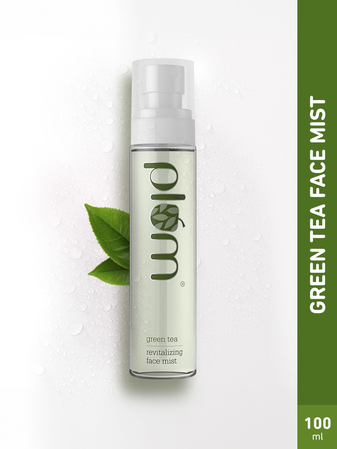 Plum Plum Green Tea Spray Face Mist With Glycolic Acid & Aloe Vera To Hydrates & Refresh- 100ml