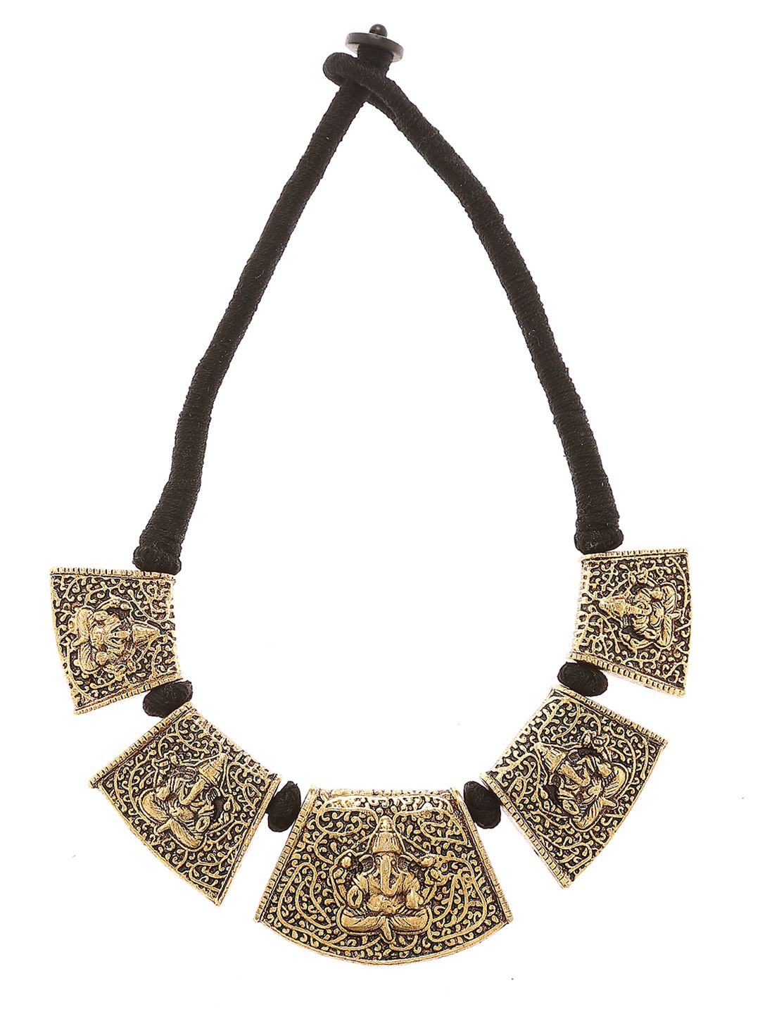Bamboo Tree Jewels Gold-Toned Metal Necklace Price in India