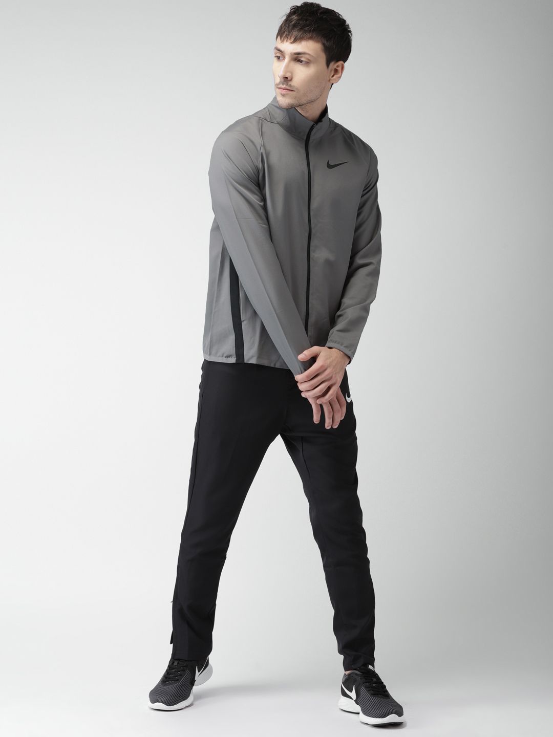Buy Nike Men Grey AS M NK DRY JKT TEAM WOVEN Sporty Jacket