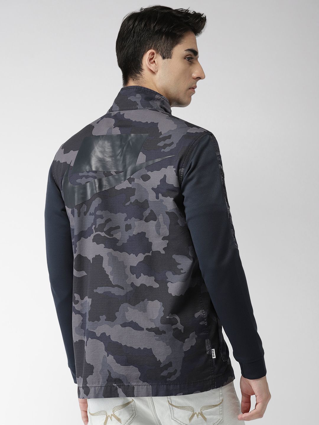 nike grey camo jacket