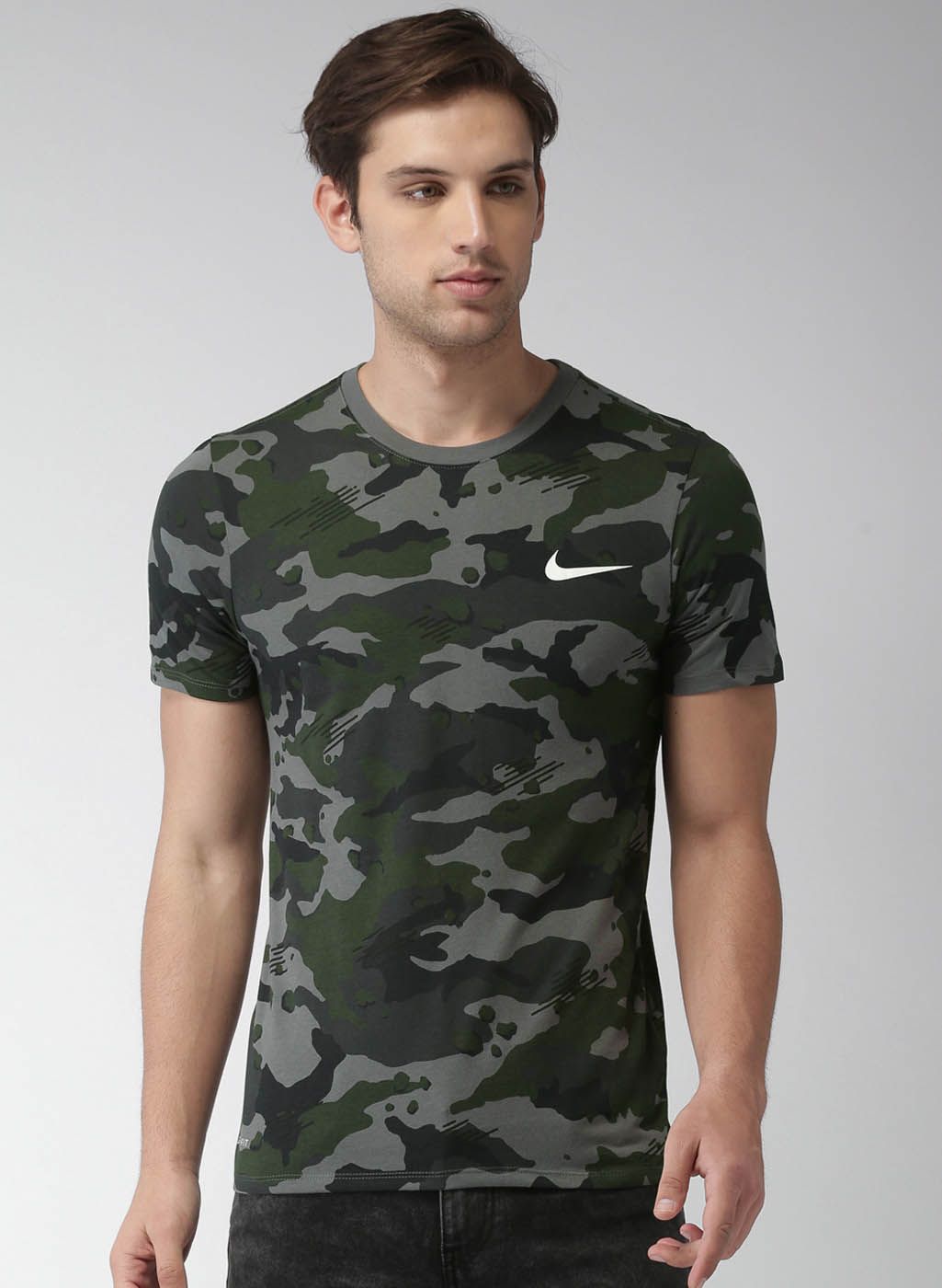 Nike Multicoloured Regular Fit Round Neck T-Shirt