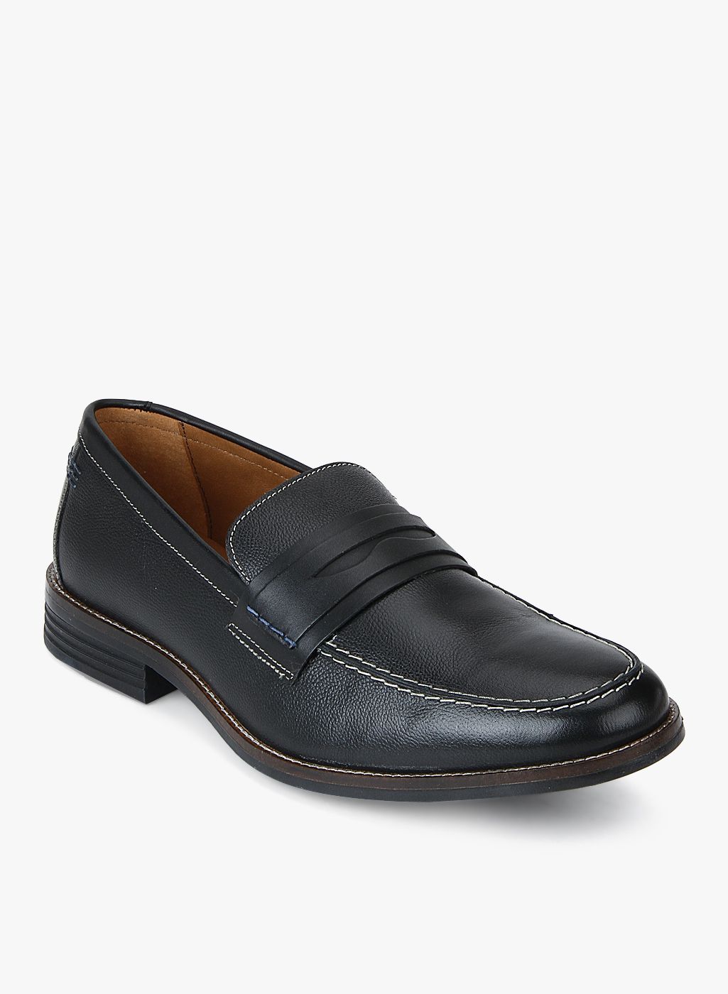 Hush Puppies Black Slip-On Formal Shoes