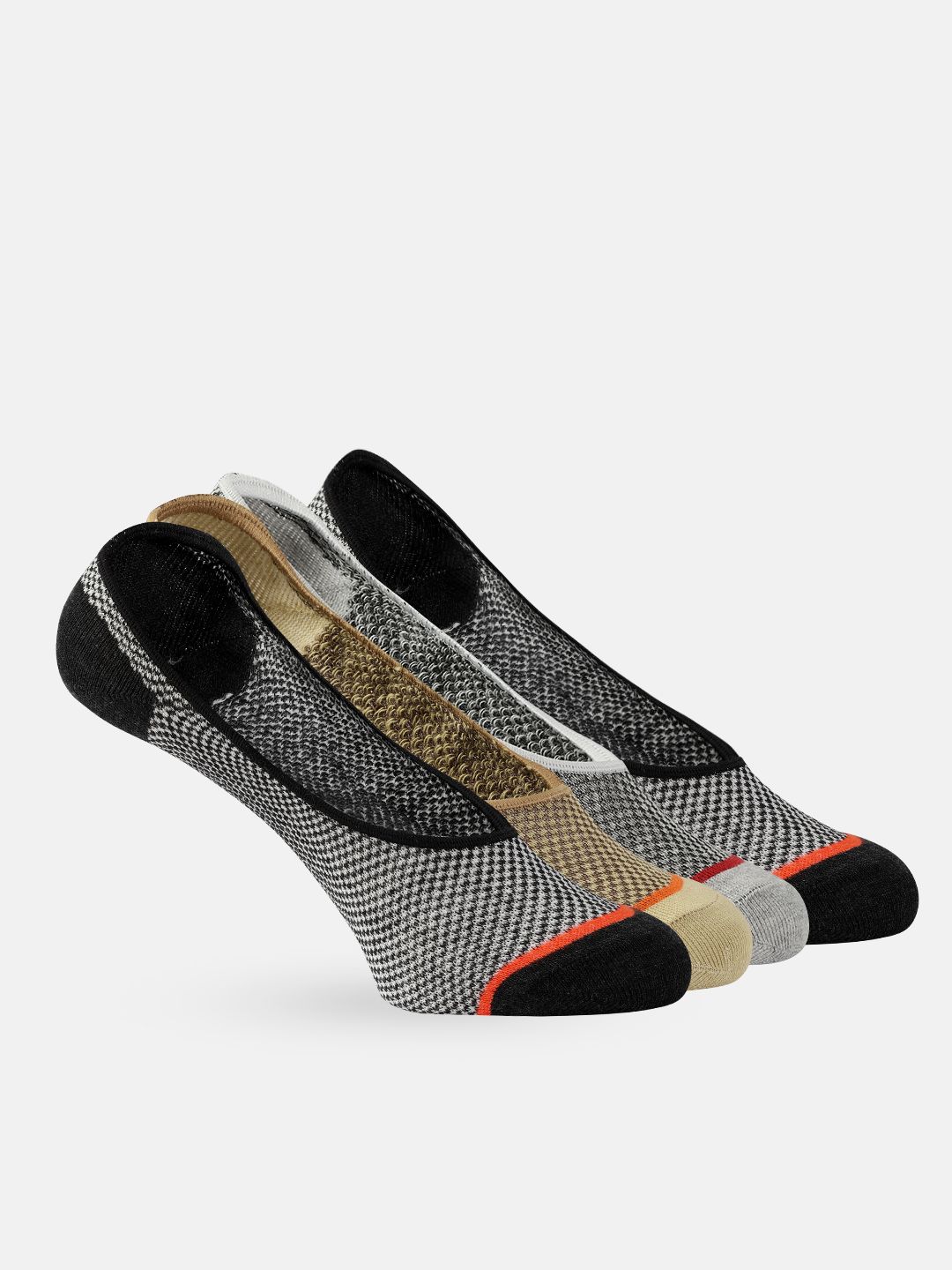 Roadster Men Pack of 4 Patterned Shoe Liners