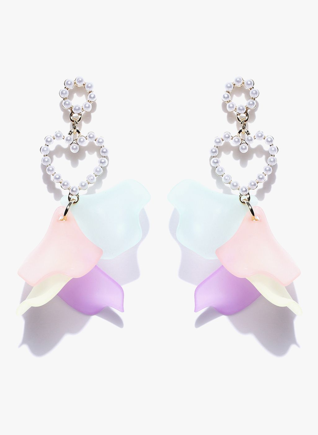 Jewels Galaxy Multicoloured Brass Danglers And Drop