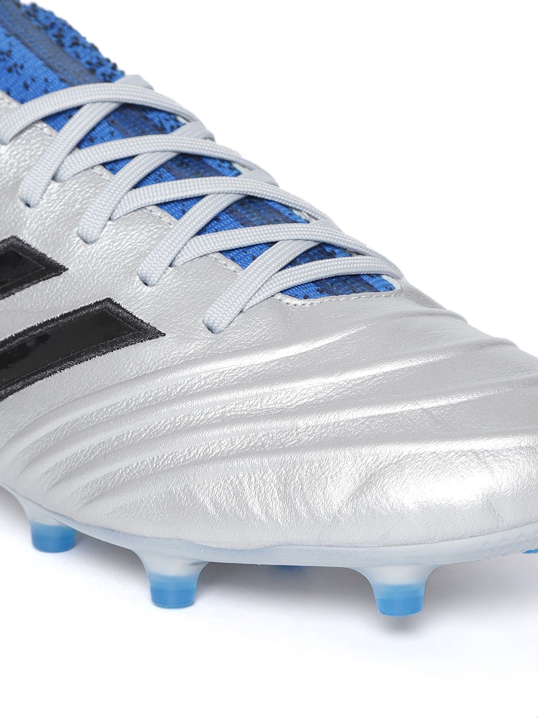 adidas Copa シルバー/ブルー スパイク Buy ADIDAS Men Silver & Blue COPA 18.1 Firm Ground Football Shoes