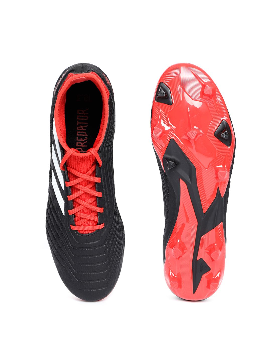 Buy ADIDAS Men Black & Red Predator 18.3 Firm Ground Football