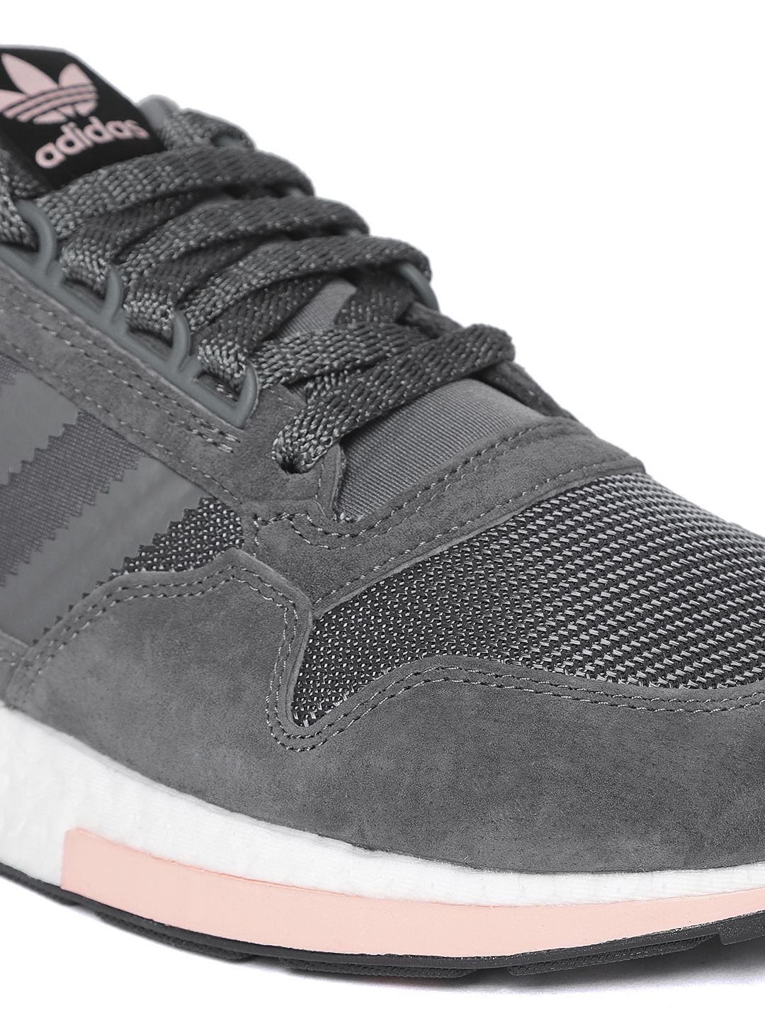 Buy ADIDAS Originals Men Charcoal Grey ZX 500 RM Sneakers - Casual