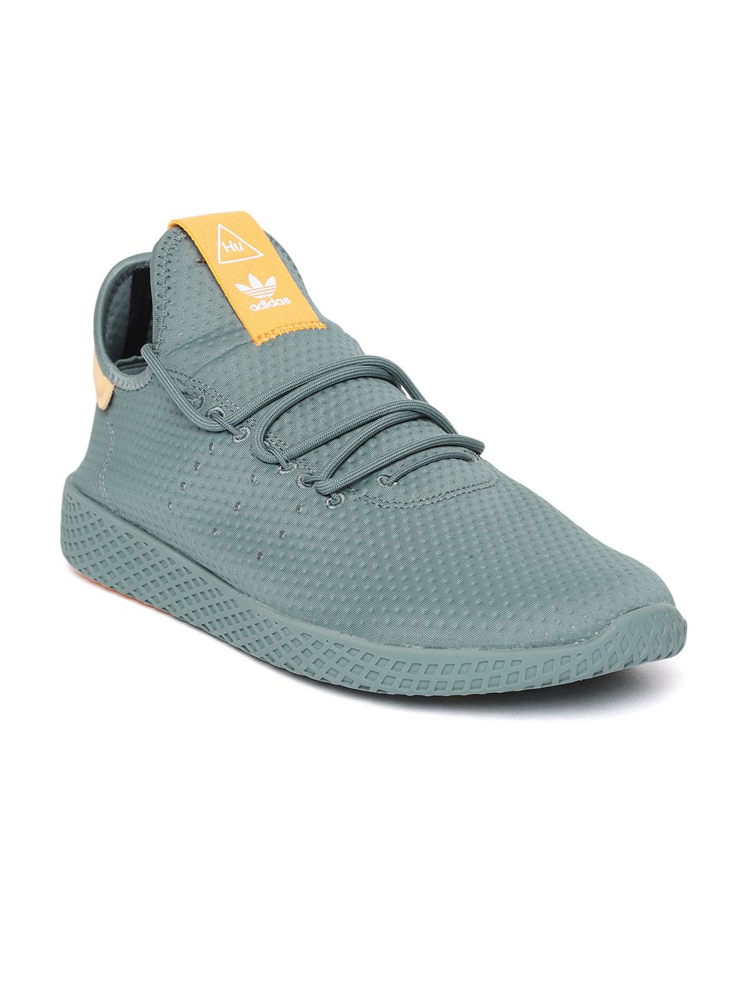 adidas gazelle silver green womens Adidas Pharrell Williams Tennis HU Men's Shoes Teal/Frozen Yellow/Grey   Sports Plaza NY