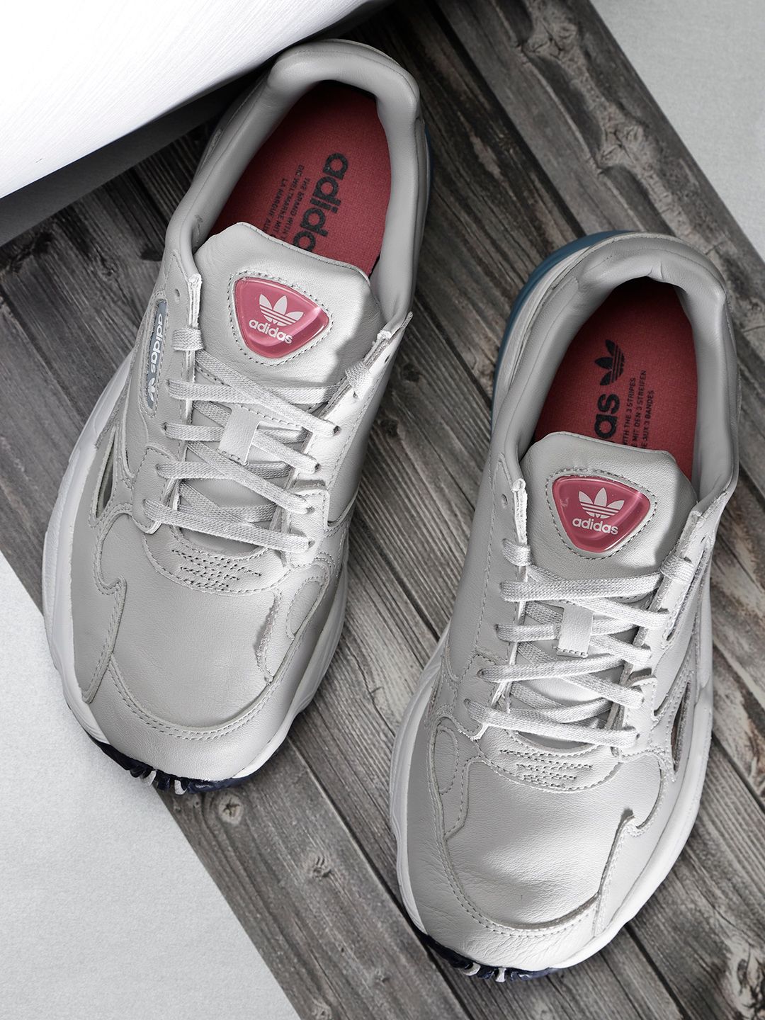 Buy ADIDAS Originals Women Grey Falcon Leather Sneakers - Casual Shoes for  Women 6842400 | Myntra