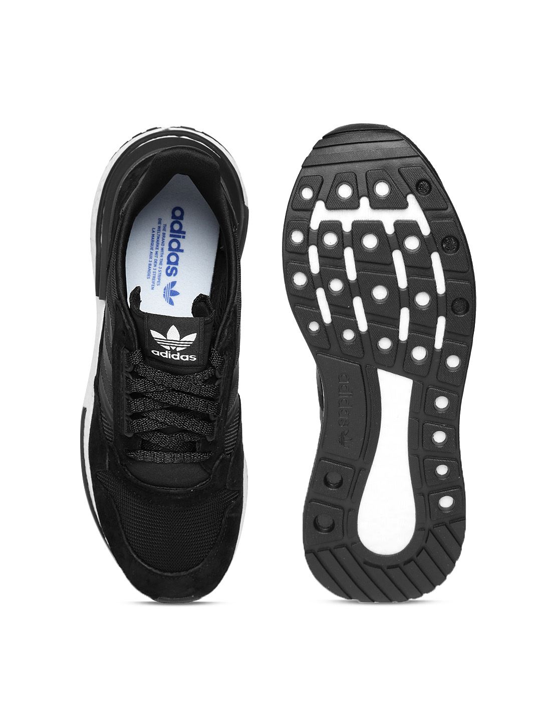 Buy ADIDAS Originals Men Black ZX 500 RM Suede Sneakers - Casual