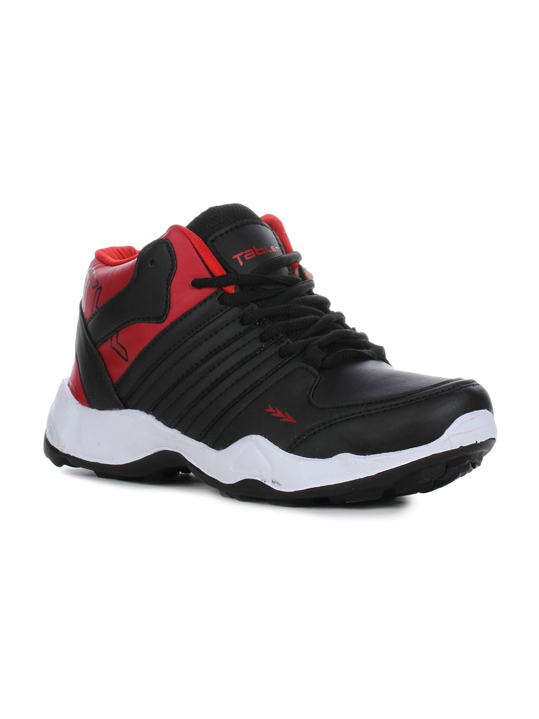 Columbus Men Red Synthetic Mid-Top Running Shoes