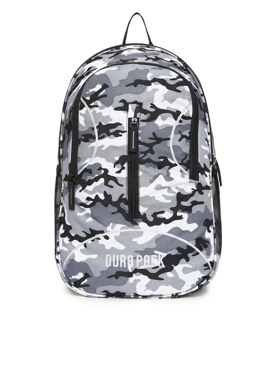 Durapack Unisex Grey & White Camouflage Print 15-Inch Laptop Backpack Price in India