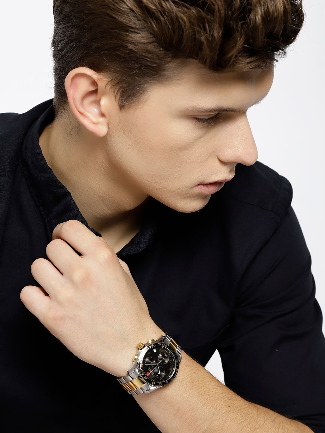 Buy Victorinox Men Black Swiss Chronograph Watch 241170 - Watches