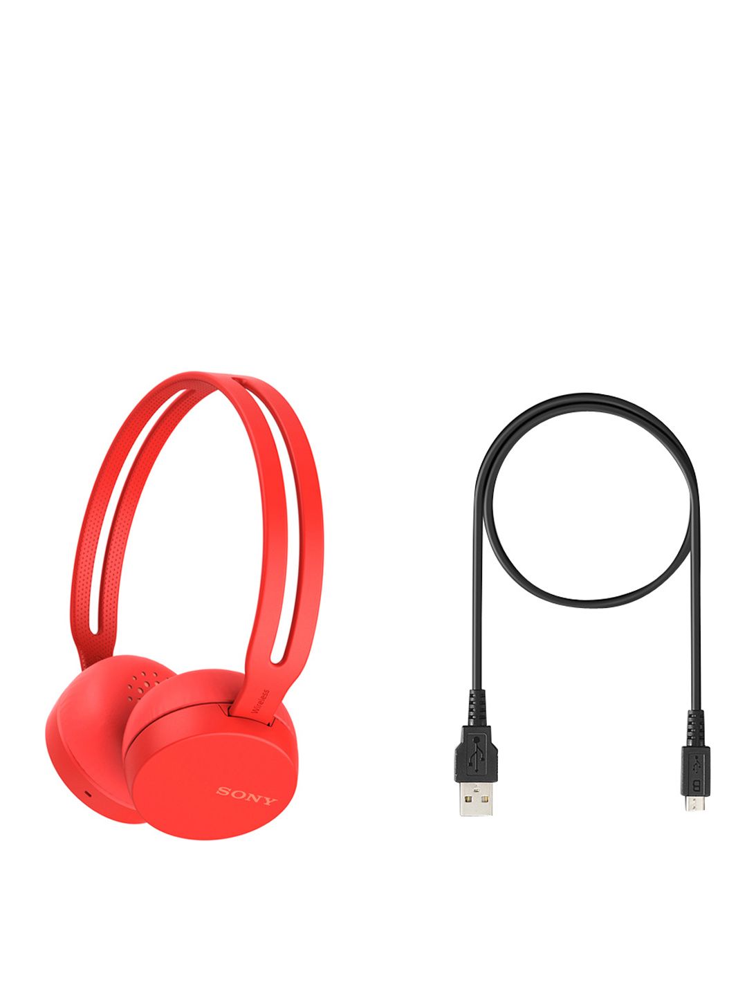 Buy Sony Unisex Red WH-CH400/R Headphones - Headphones for Unisex