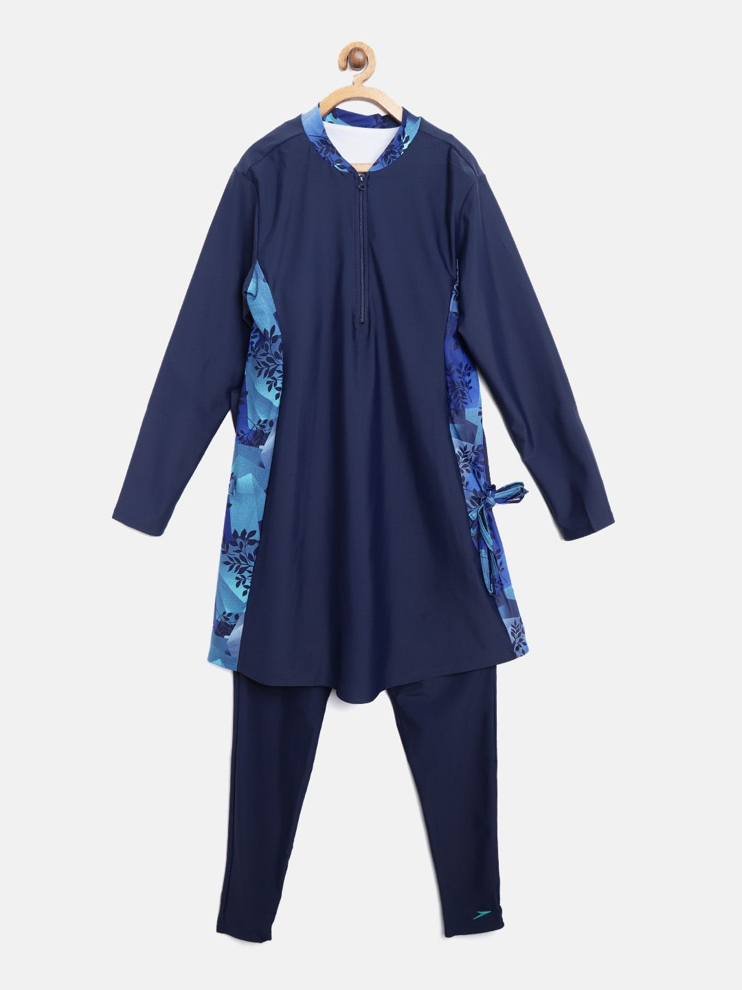 Speedo Women Navy Blue Solid 2 PIECE Swimwear 807230P005 Price in India