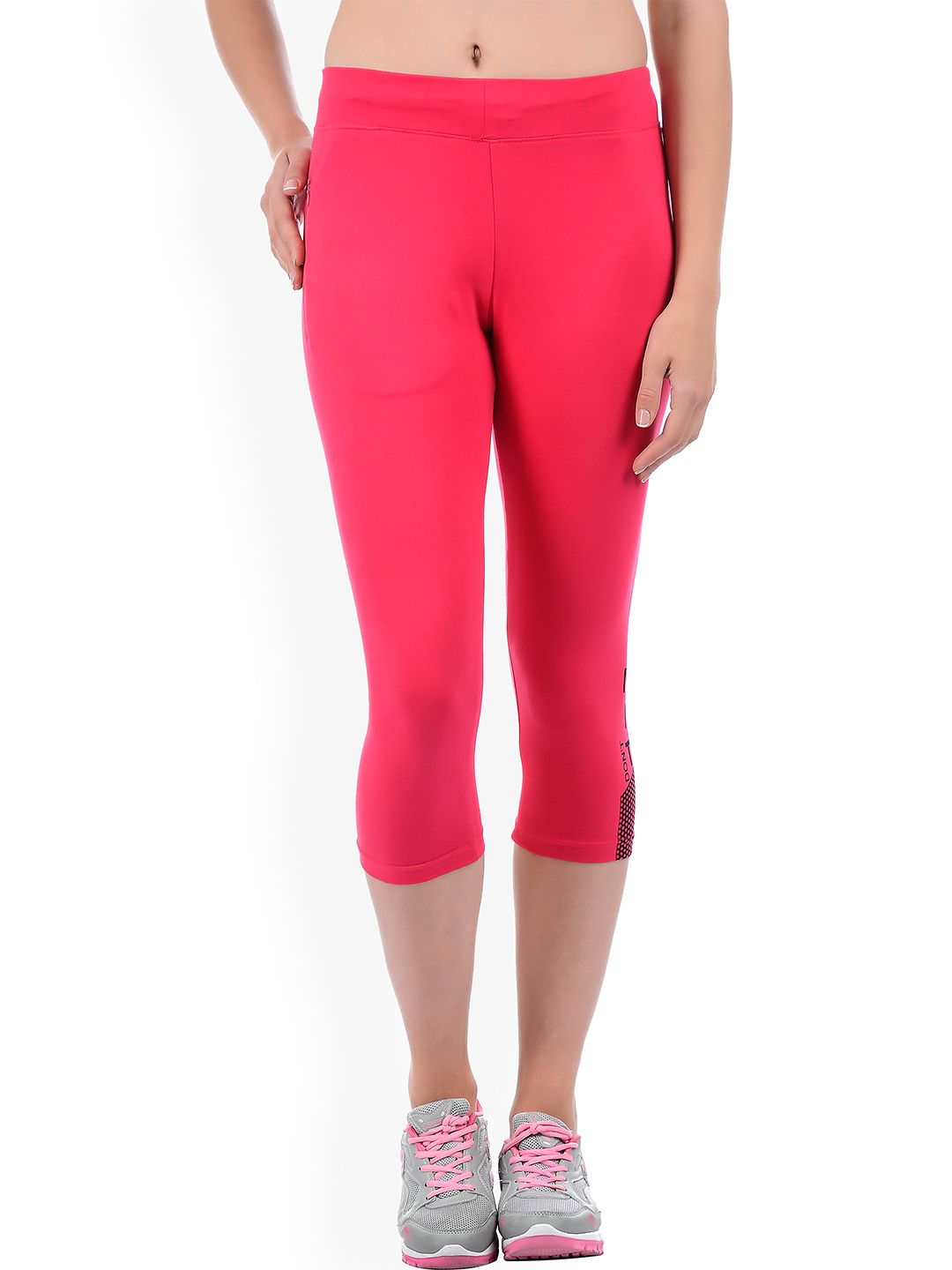 Sweet Dreams Women Fuchsia Pink Solid Lounge Tights Price in India