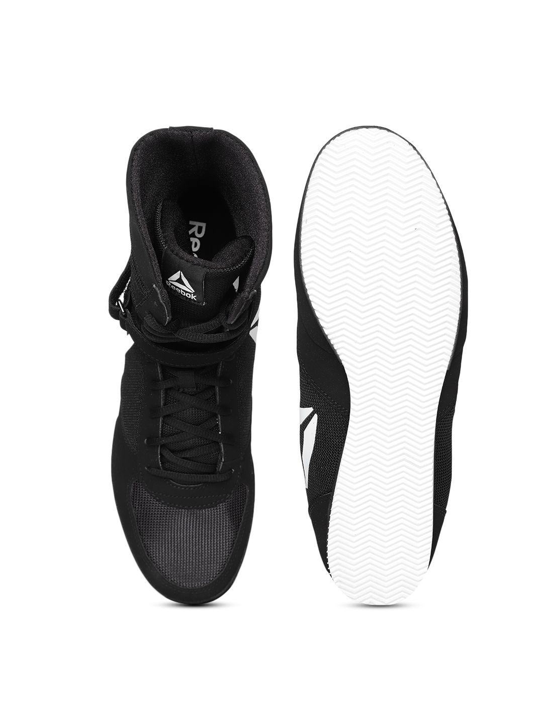 Buy Reebok Men Black Boxing Boot-Buck Mid-Top Training Shoes