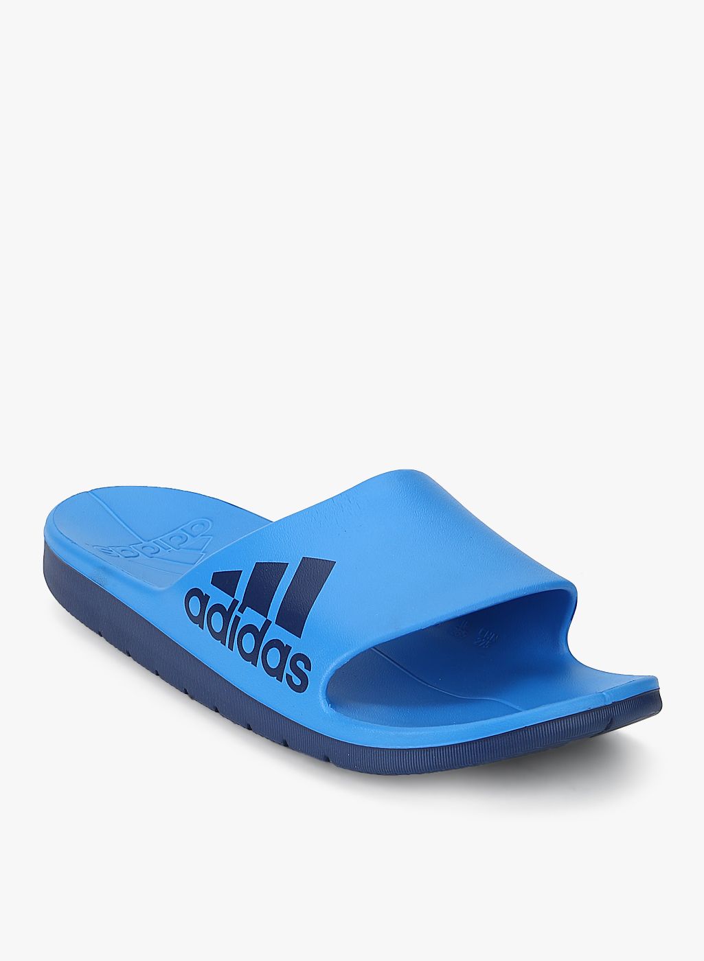 adidas blue flip flops