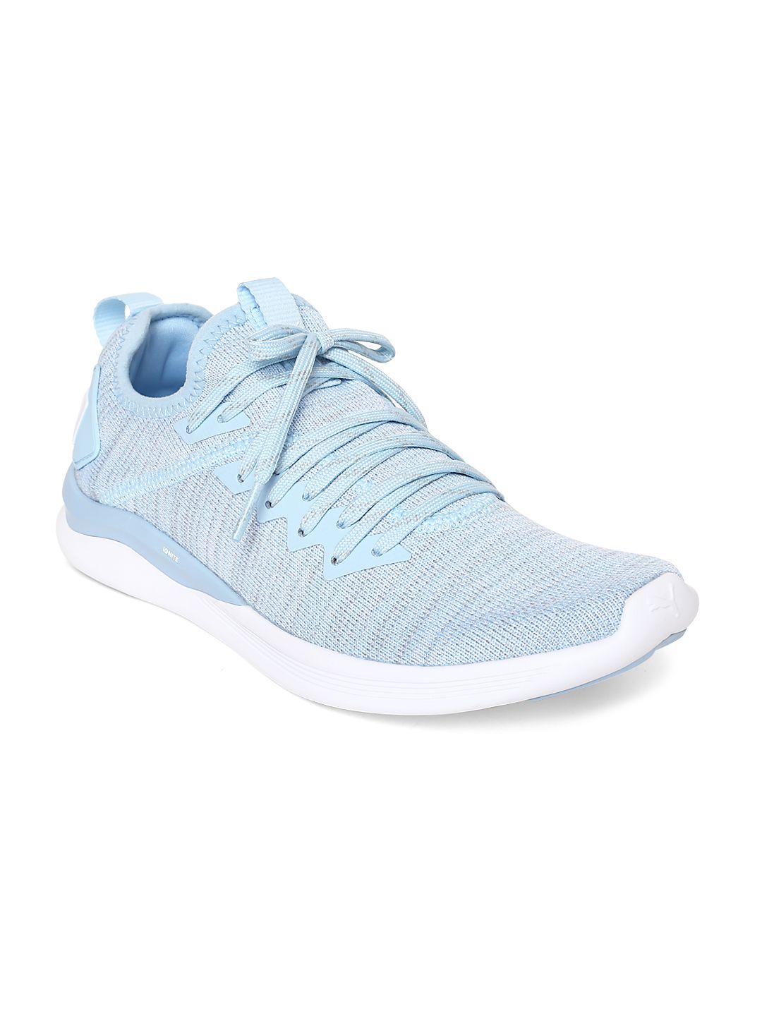 Puma Women Blue Ignite Flash Evoknit Running Shoes Price in India