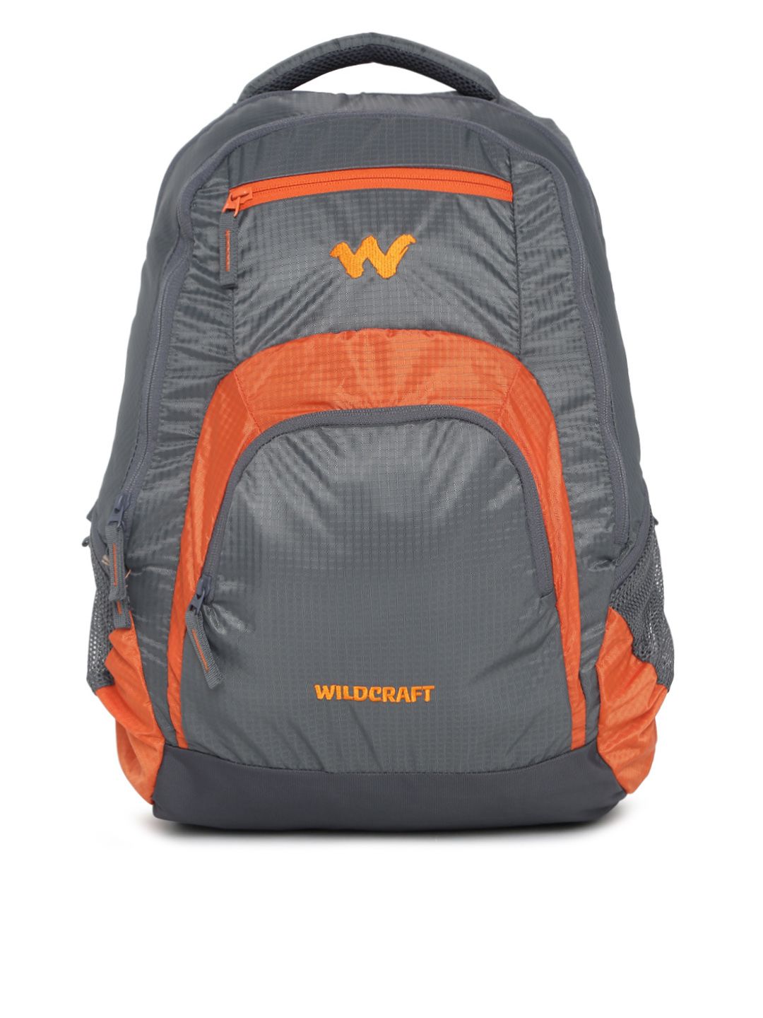 Wildcraft Unisex Grey & Orange Colourblocked Hopper 2 Laptop Backpack Price in India