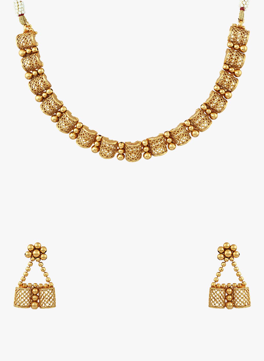 Sia Art Jewellery Golden Metal Necklace And Chains