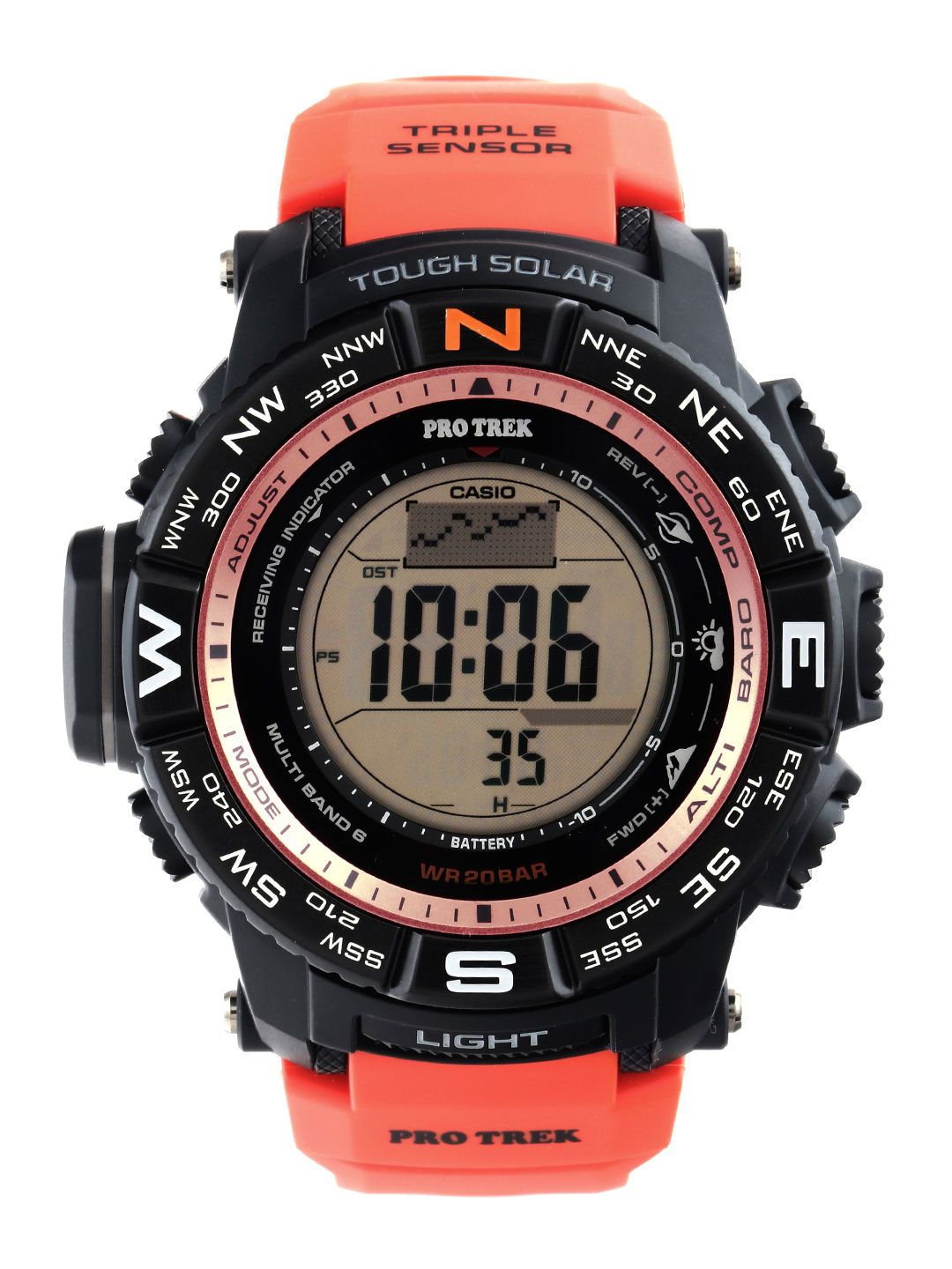 Buy Casio Protrek Men Red Digital Watches (SL88) PRW-3500Y-4DR