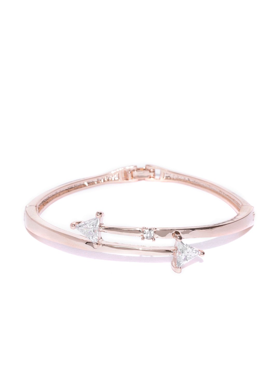 Jewels Galaxy Rose Gold-Plated Handcrafted Bangle-Style Bracelet Price in India