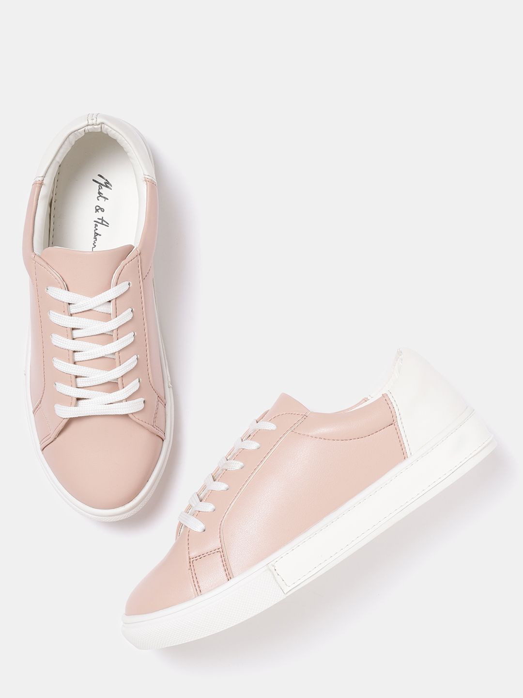 Mast & Harbour Women Dusty Pink Sneakers Price in India