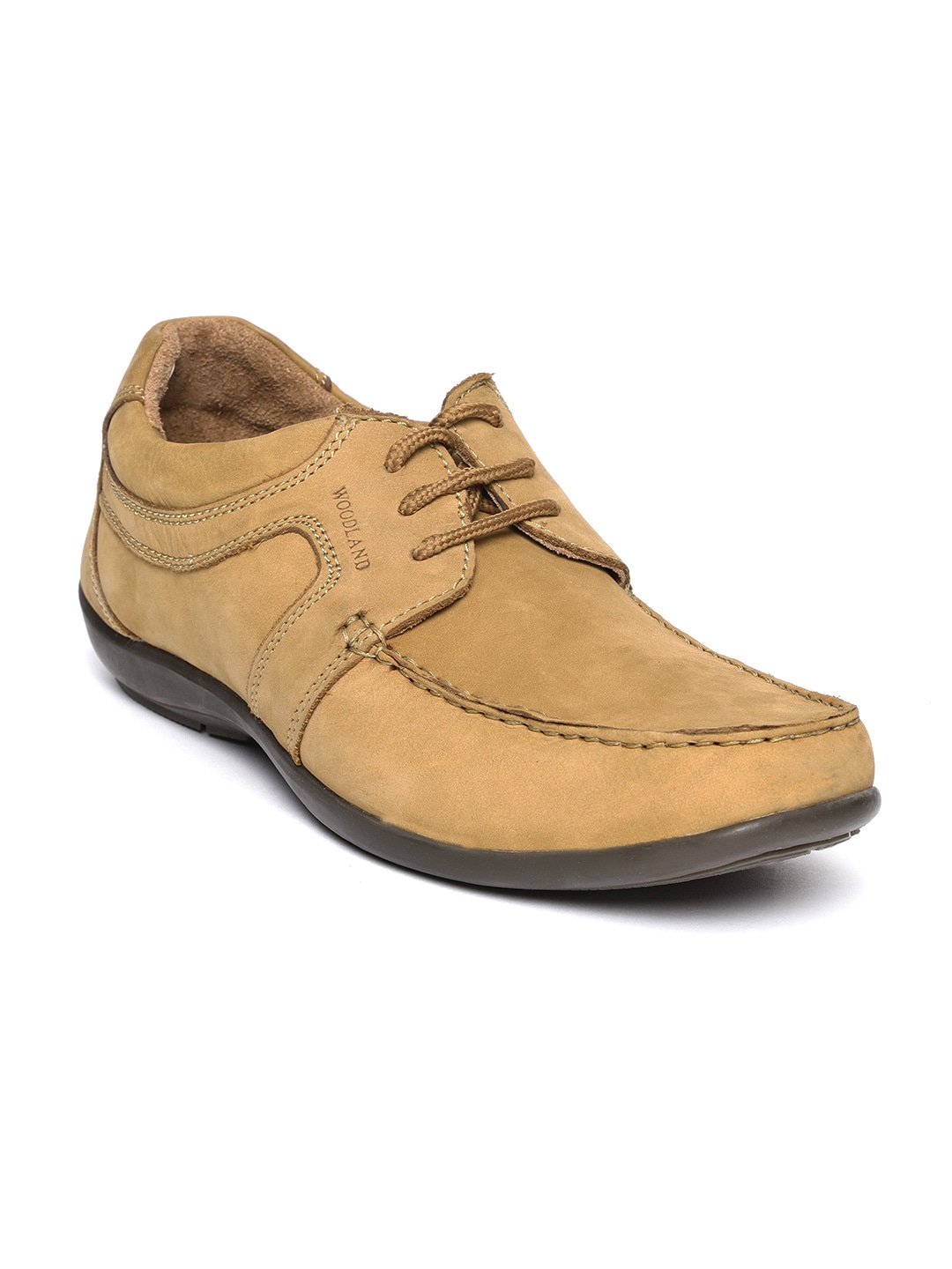 Woodland ProPlanet Men Camel Brown Nubuck Leather Sneakers