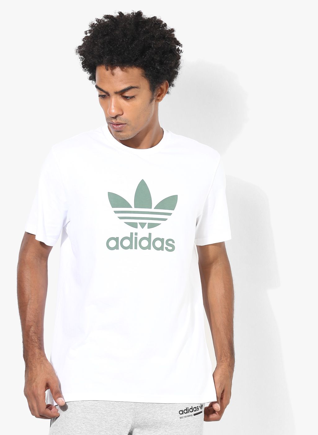 ADIDAS Originals Trefoil White Round Neck T-Shirt