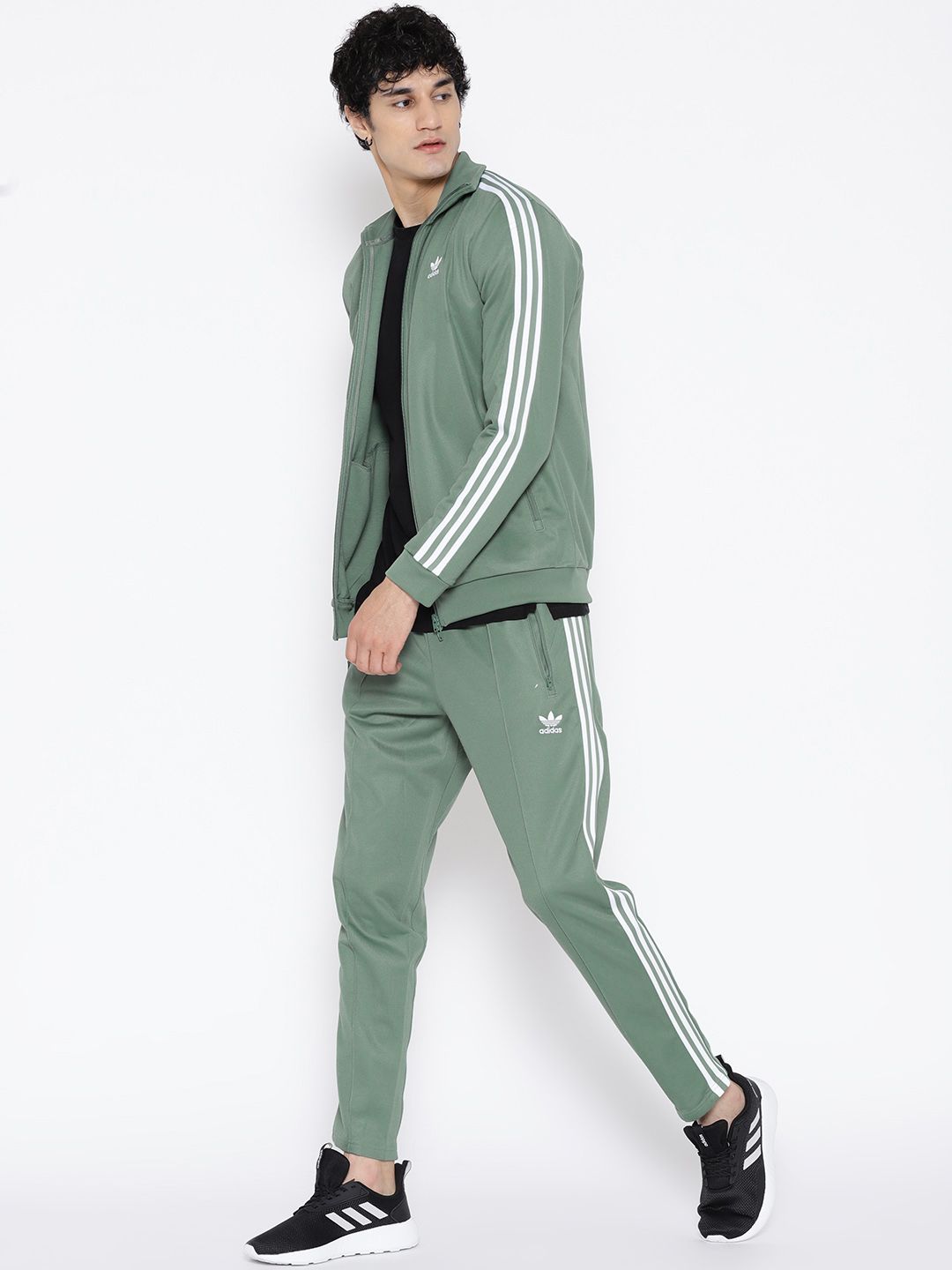 Buy ADIDAS Originals Olive Green Beckenbauer TT Jacket - Jackets