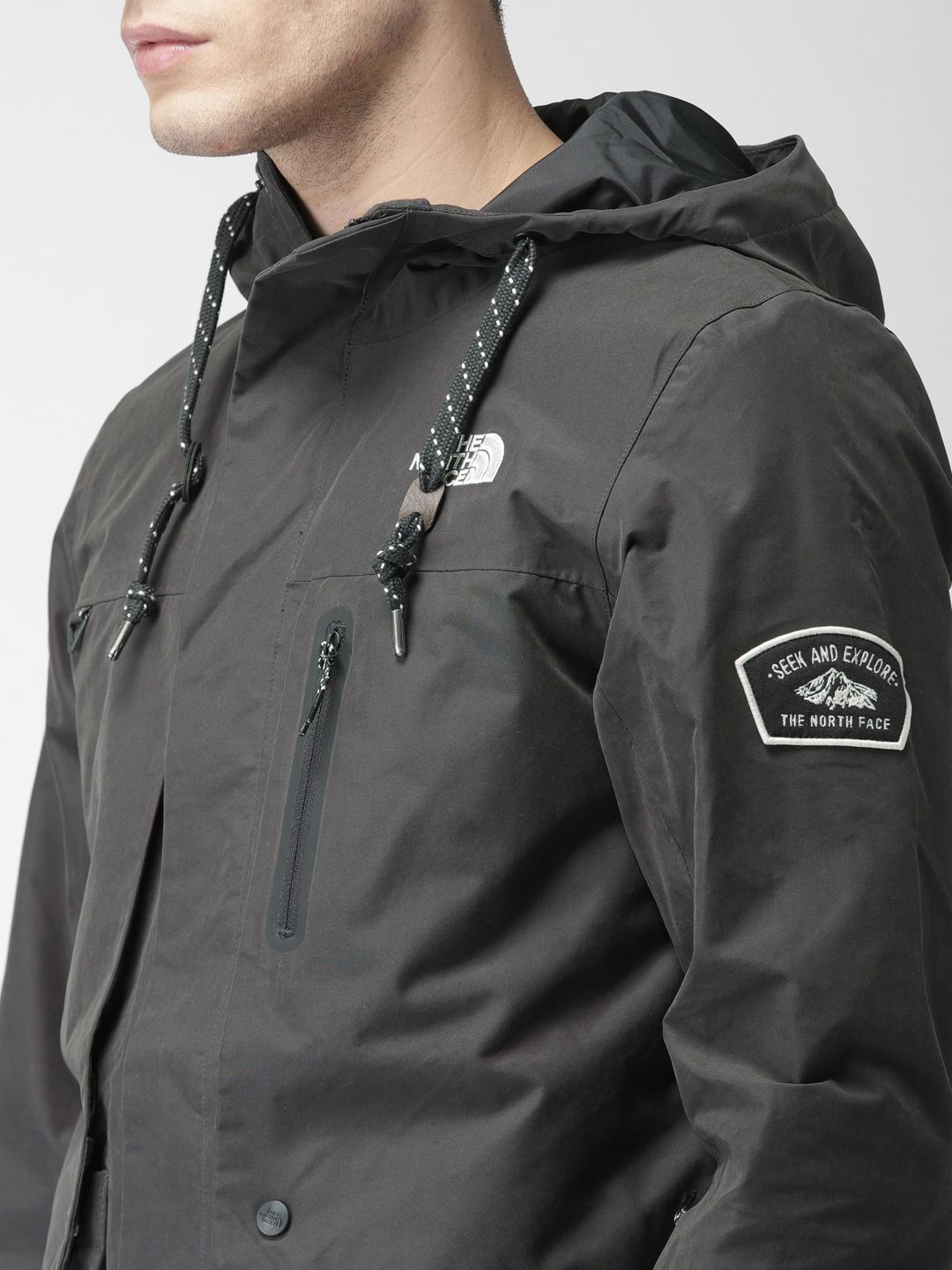 Buy The North Face Men Black Solid Waterproof Tailored Jacket
