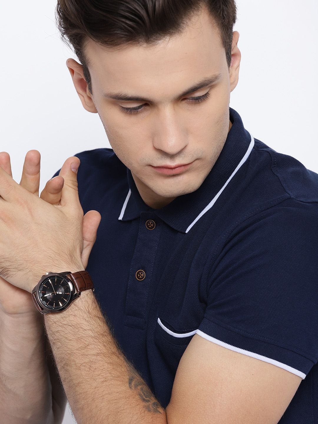 Buy LAMEX Men Black Analogue Watch SUPER DLX 8017/BR/BR - Watches