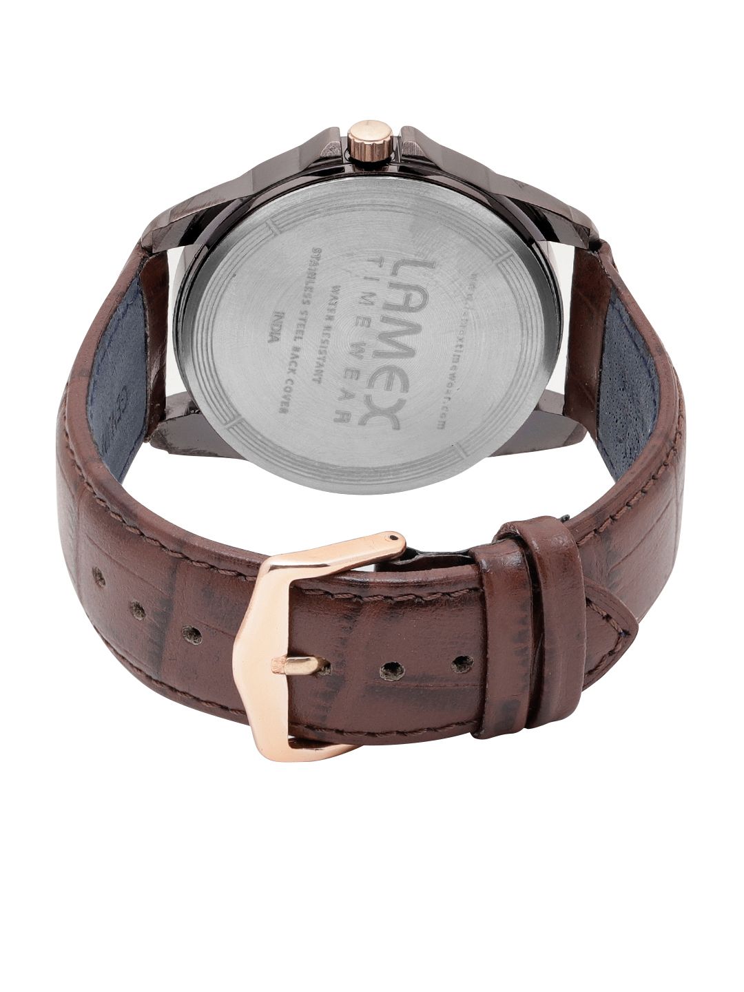 Buy LAMEX Men Black Analogue Watch SUPER DLX 8017/BR/BR - Watches