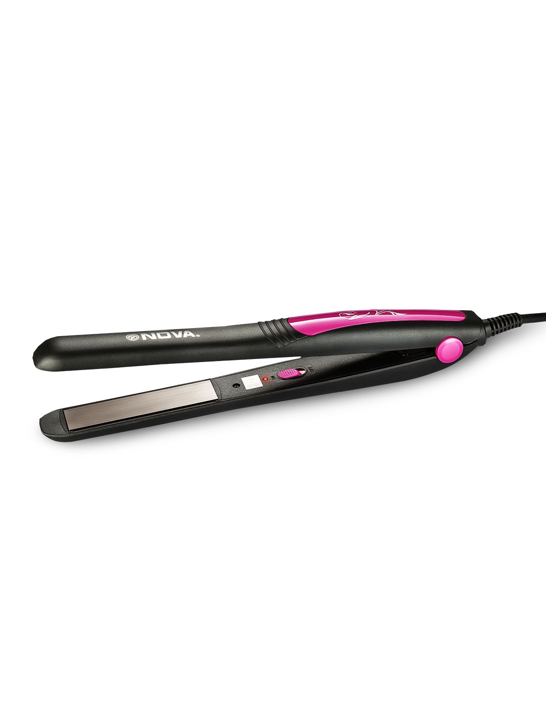 NOVA NHS 840 Pro Shine Hair Straightener - Black & Pink Price in India