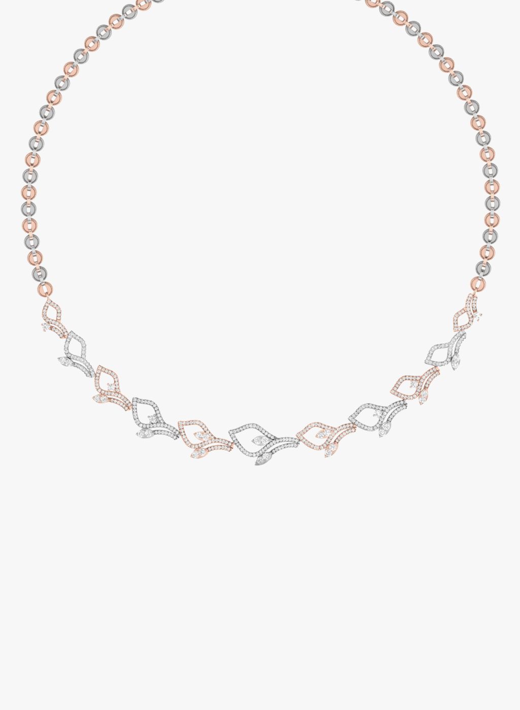 PC Jeweller 18KT White Gold & Diamond Necklace