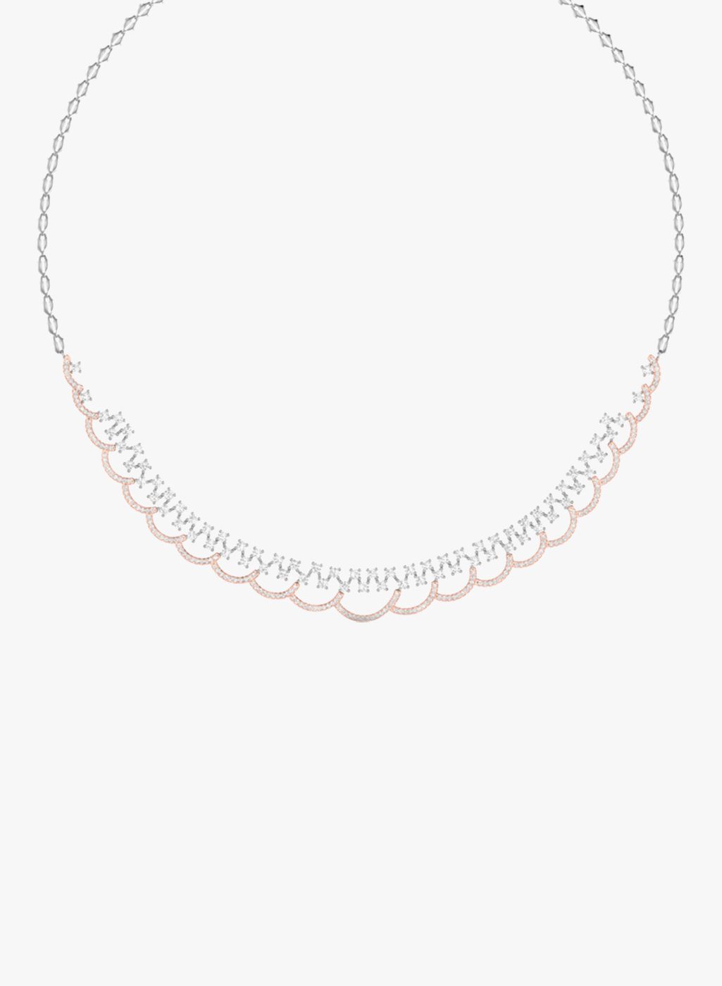 PC Jeweller 18KT White Gold & Diamond Necklace