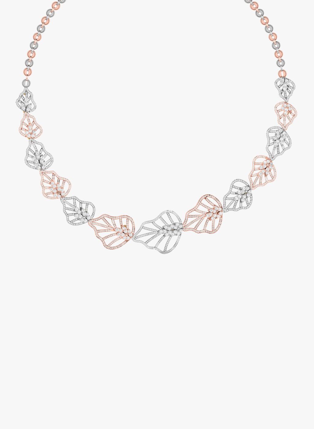 PC Jeweller 18KT White Gold & Diamond Necklace