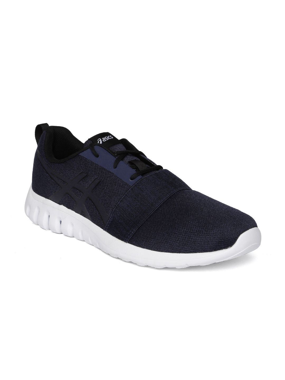 ASICS Navy Blue Synthetic Regular Running Shoes