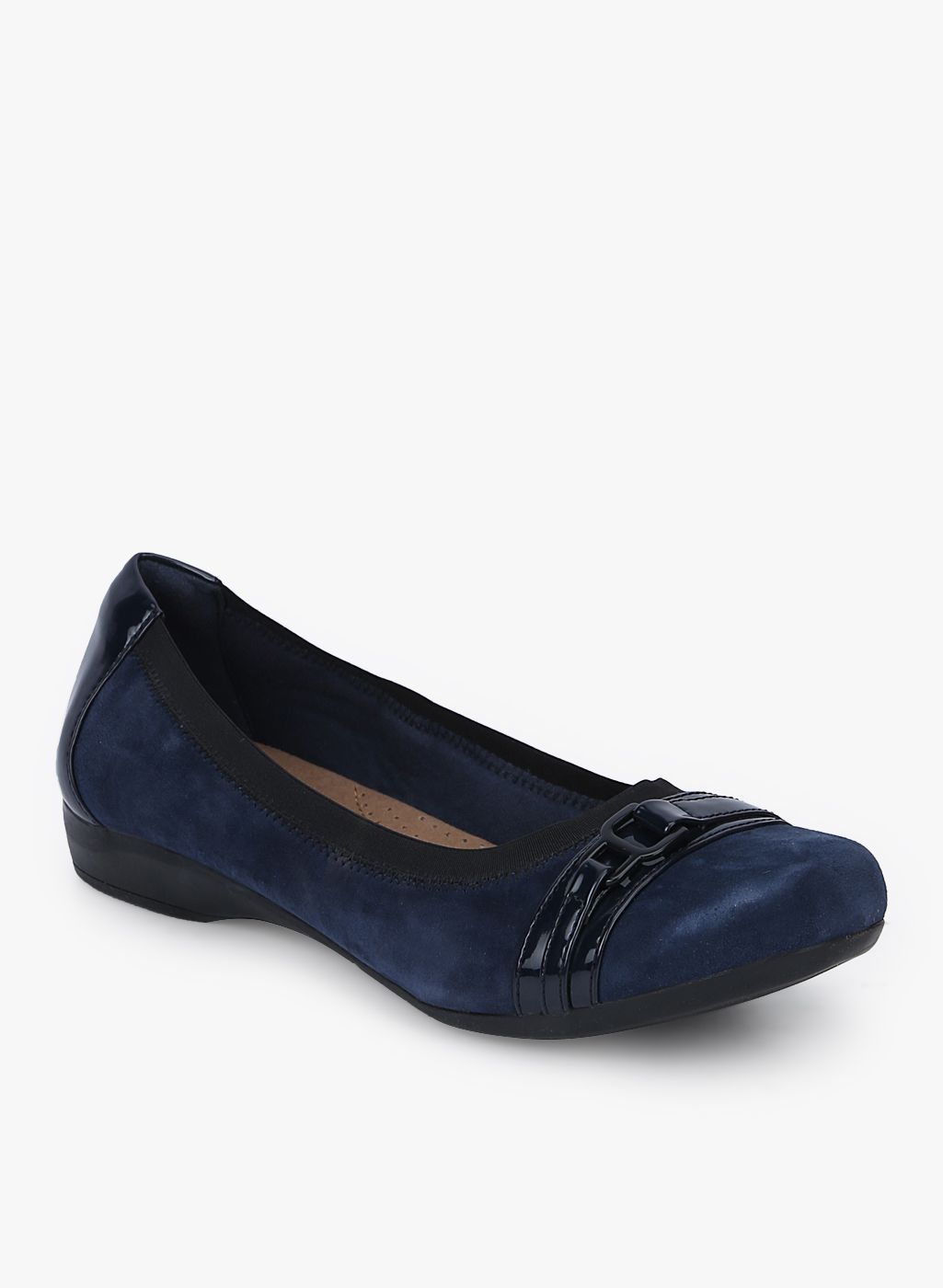 clarks blue flats