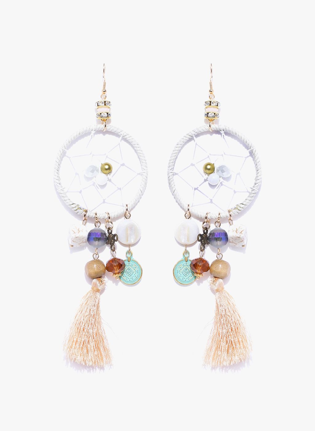 Jewels Galaxy Multicoloured Brass Danglers and Drop