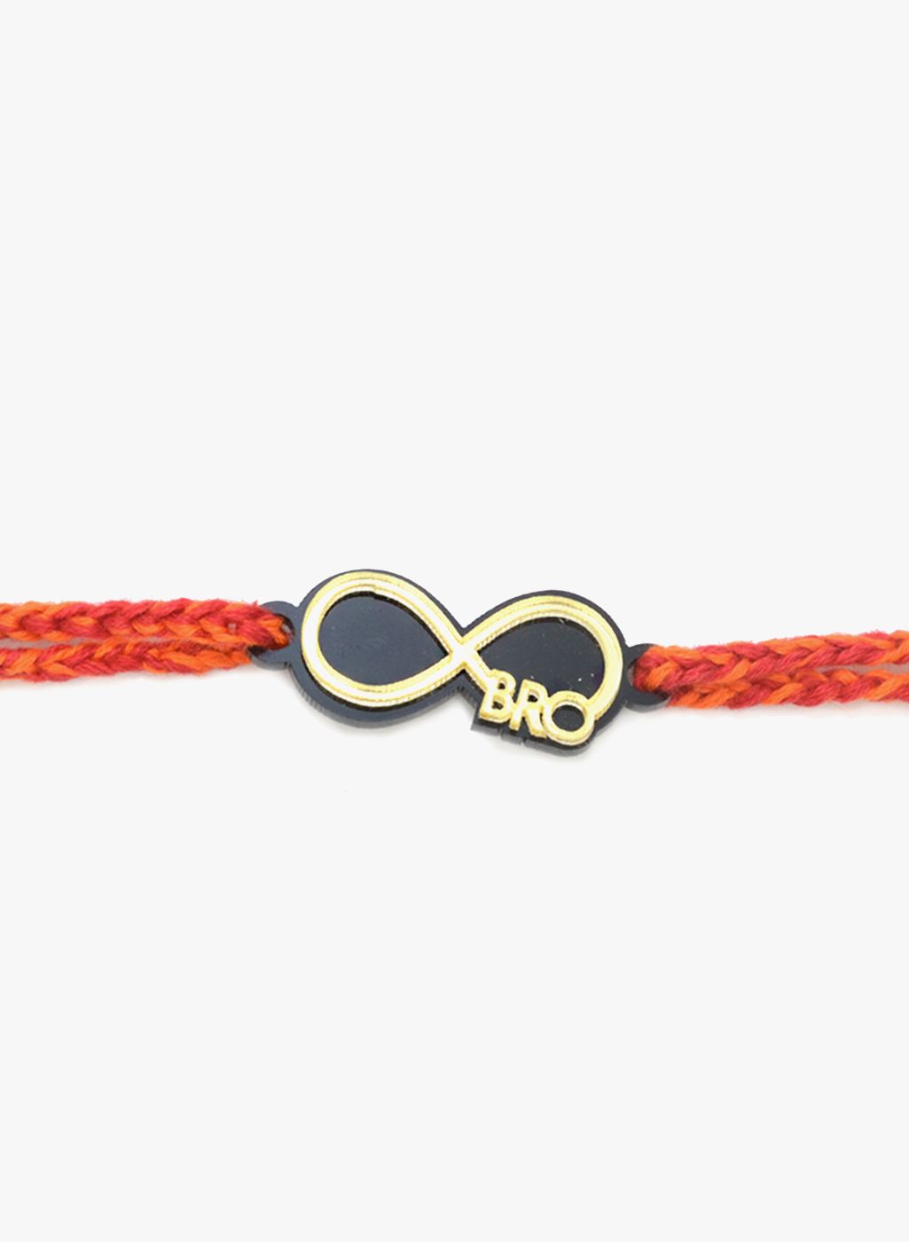 Krafted with Happiness Red Plastic Handcrafted Rakhi