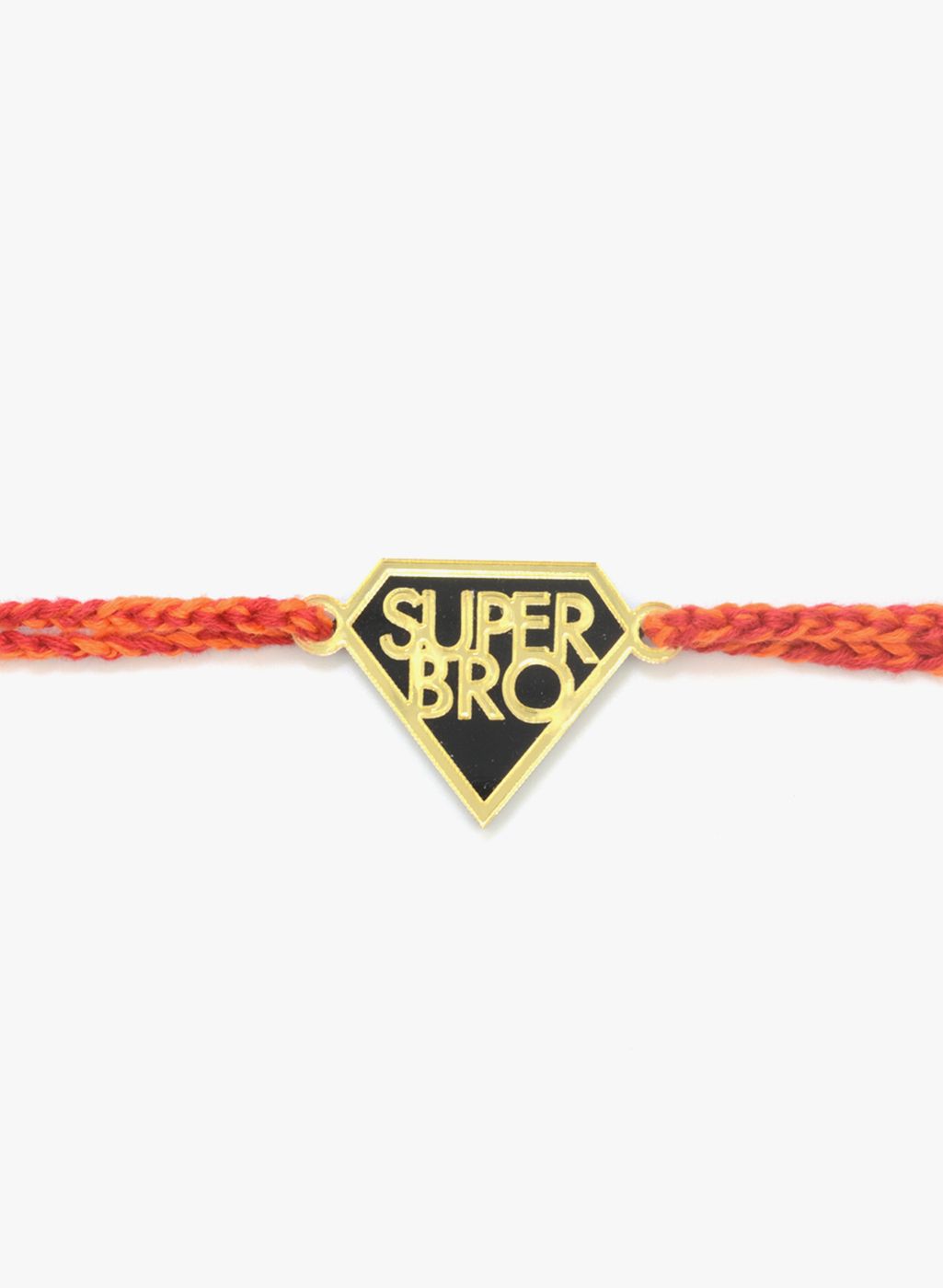 Krafted with Happiness Red Plastic Handcrafted Rakhi